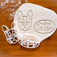 Set of 2 Boston Terrier Cookie Cutters